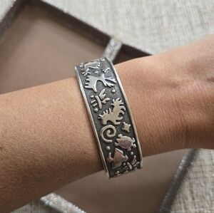 American West Jody Naranjo Sterling Cuff Bracelet
